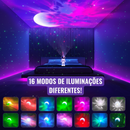 16 Modos de Iluminação — Projetor Astronauta