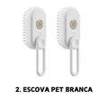 Escova Pet 3 Em 1 Recarregável a Vapor