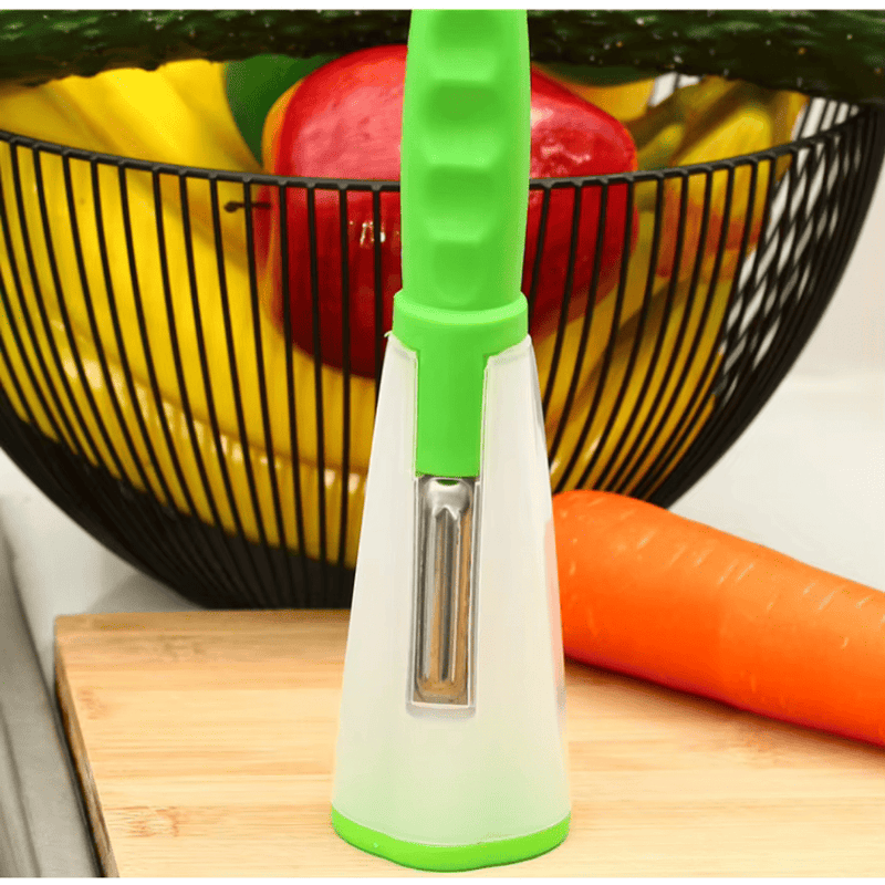 Descascador de Alimentos com Armazenamento Próprio.