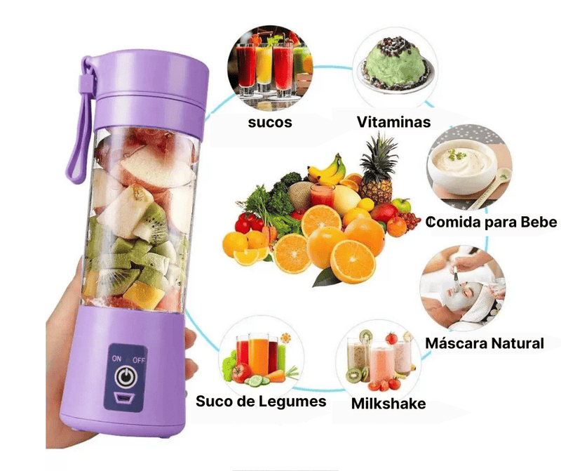 Mini Liquidificador Portátil